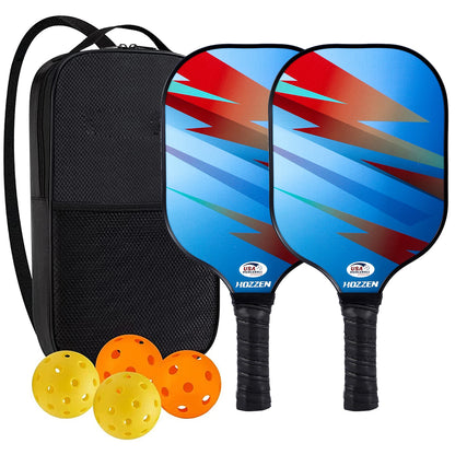 Pickleball Paddles Set Rackets Portable Racket Cover Carrying Bag Gift Kit USAPA Approved Indoor Outdoor Honeycomb Core 4 Balls