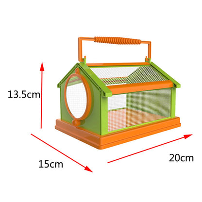 New 4 Color Portable Butterfly Insect Habitat Cage with Carrying Handle Collapsible Breathable Mesh Caterpillars Cage for Insect