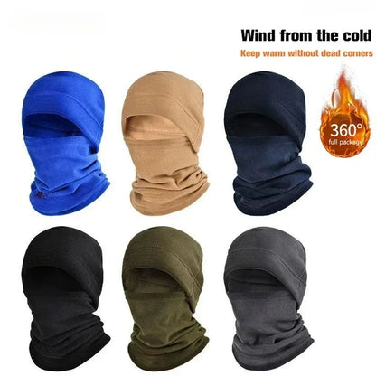 Winter Men Face Mask Neck Warmer Polar Coral Fleece Balaclava Beanies Thermal Head Cover Sports Ski Caps Warm Sets Accessories