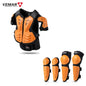 Kids Motorcycle Riding Body Armor/Elbow Knee Protector Children Motocross Back Vest Chest Off-Road Moto Cycling Protective Gear