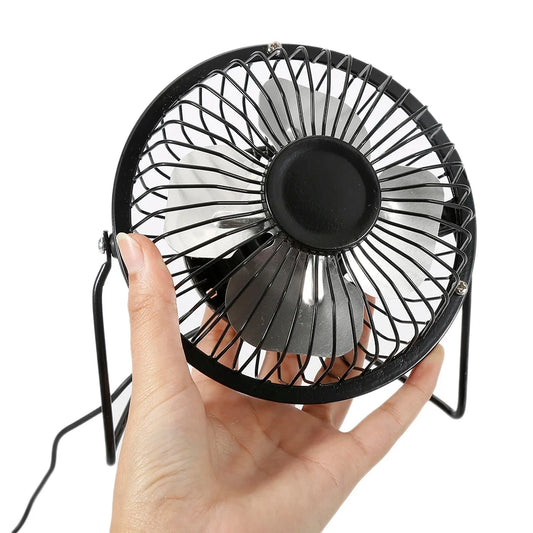 4-inch USB Strong Wind Silent MINI Fan Desk 360 Degree Rotatable Summer Cooling Portable Fan for Laptop Notebook Ofiice
