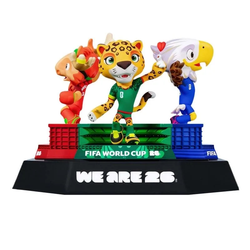FIFA 2026 USA Canada Mexico World Cup Official Licensed Mascot PVC Figure Doll Collectible Souvenir Fan Ornament Gift