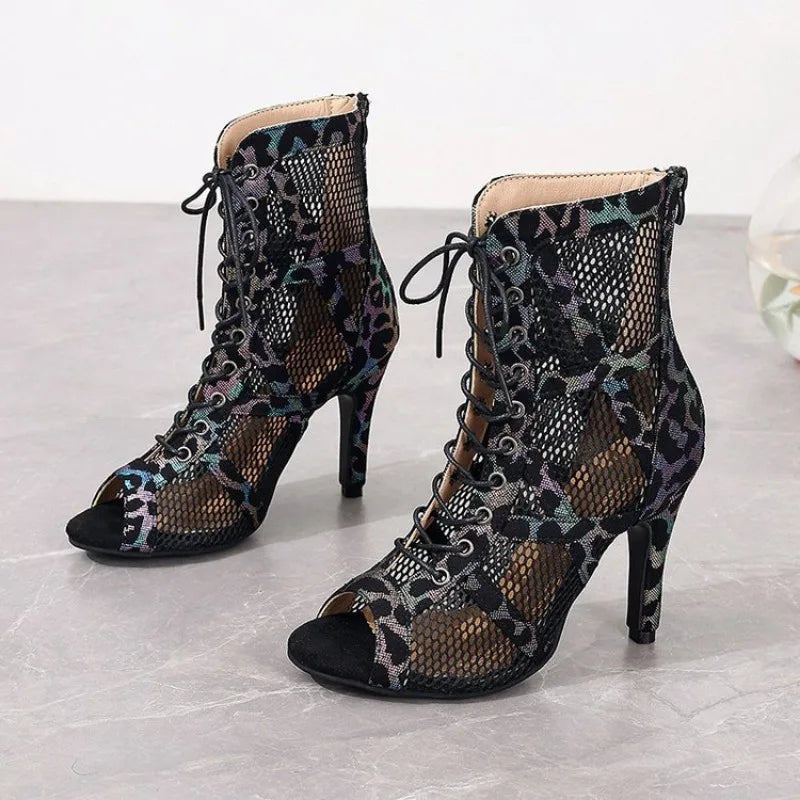 High Heels Women's Sandals New Open Toe Casual Latin Dance Shoes Girls' Ballroom Sandals Large Dance High Heels Women's Shoes 43