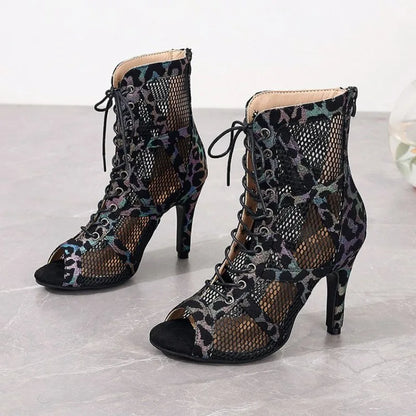 High Heels Women's Sandals New Open Toe Casual Latin Dance Shoes Girls' Ballroom Sandals Large Dance High Heels Women's Shoes 43