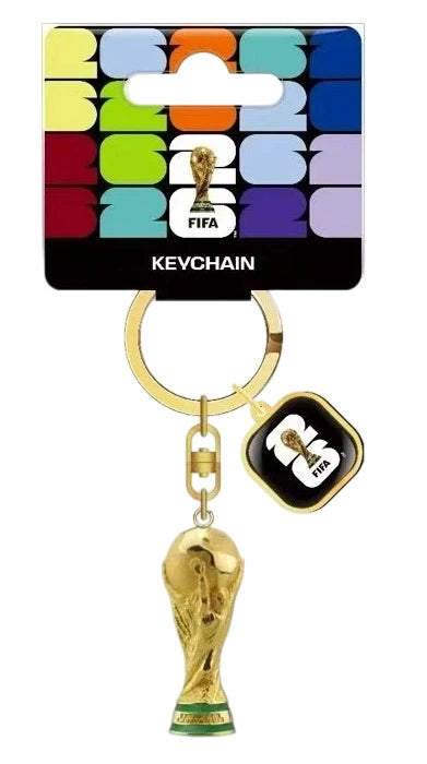 FIFA Official 2026 World Cup Trophy Keychain Authentic World Cup Merchandise Football Fan Gift Pendant