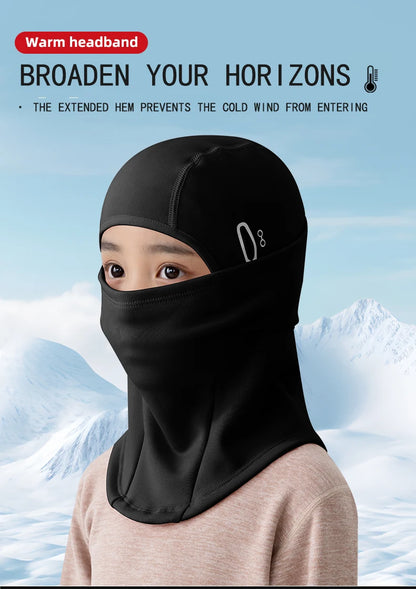 Children's ski warm headgear outdoor windproof cold-proof cycling mask helmet lining balaclava hat men and women