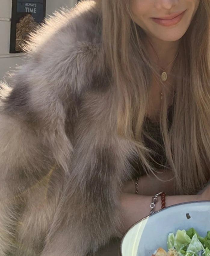 Cardigan for Women  New Versatile Casual Open Front Long Sleeve Winter Warm Faux Fur Coat Soft Fluffy Jacket Outerwear