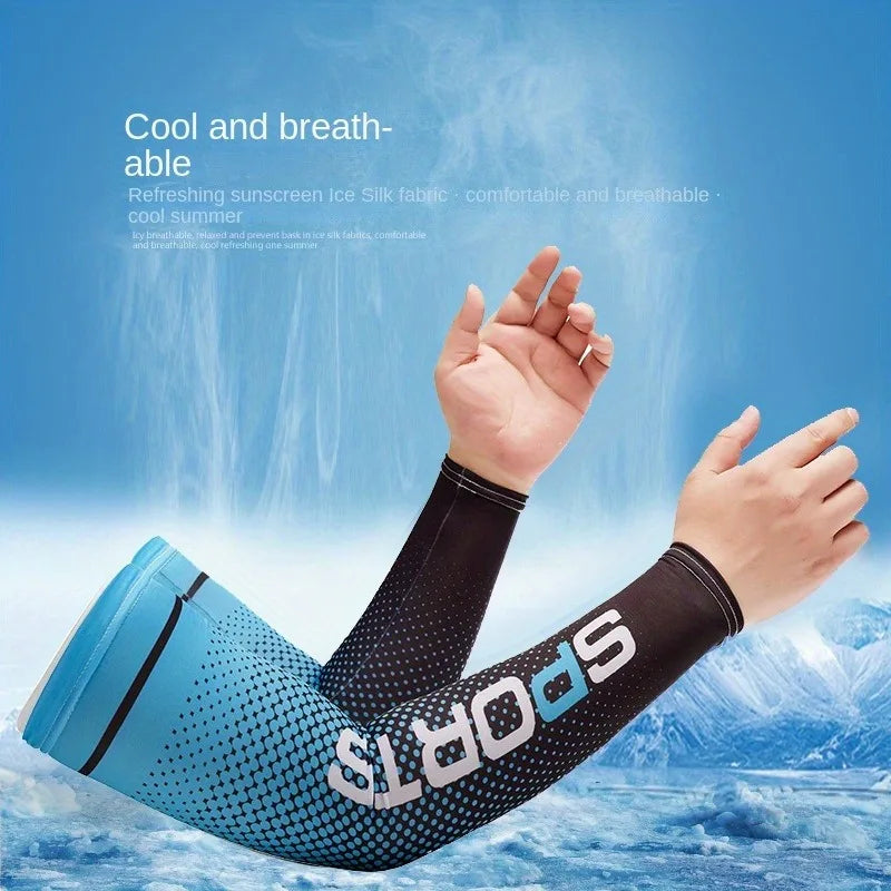 UV protection arm cooling sleeve for sports - stay cool and protected while running, fishing, cycling
