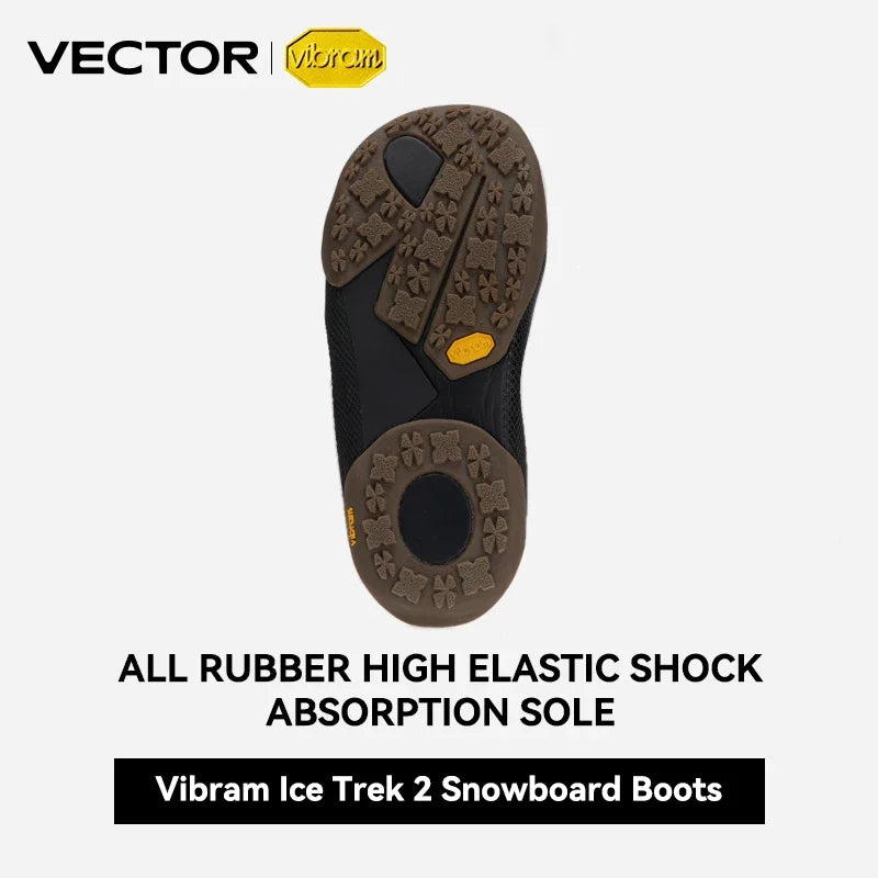 VECTOR Professional Women Man Ski Shoes Warm Waterproof Snowboard Boots Non-slip Leather Breathable Snow Ski Boots Ski Equipment