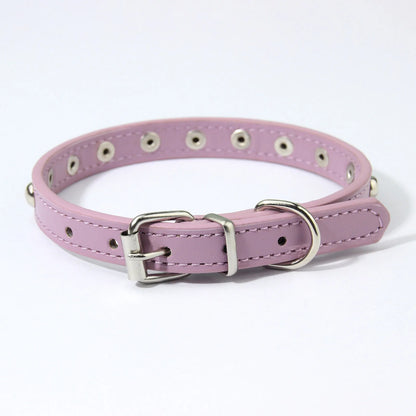 Rivets Anti-Bite Leather Dog Cat Collars Pu For Small Medium Large Dogs Pet Collar Pet Products Kitten Puppy Neck Strap