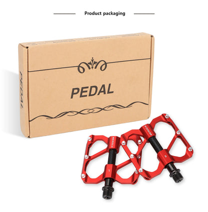 MEROCA Bicycle Pedal 3 Bearing Non-Slip Mtb Pedals Sealed Three Bearing Aluminum Alloy Mountain Bike Pedal Cycling Accessories