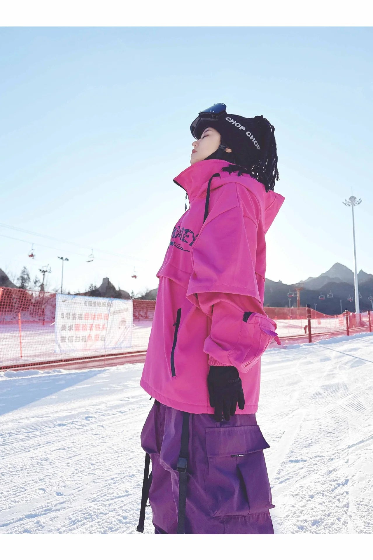 Men and Women's Oversized Ski Pants Waterproof Breathable Thermal Fleece Lining Snowboard Winter Overalls  Pants