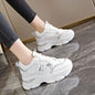Large Size Autumn Fashion Breathable Lightweight Casual Comfortable Women's Shoes Versatile Thick Soled Women's Sports Shoes