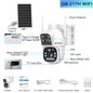 GENBOLT wireless camera outdoor solar security camera battery powered security camera 8W 15600mAh Dual Lens Color Night PIR CCTV