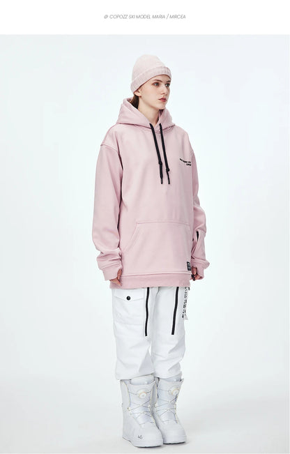 Oversize Ski Hoodie Men Women Warm Windproof Waterproof Snow Hoodie Ski Jacket Skiing Snowboarding Hooded Jackets Ski Equipment