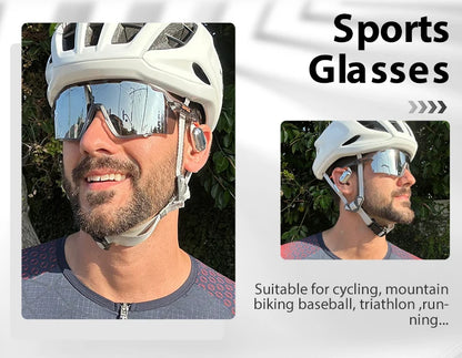 KAPVOEPolarized Cycling Glasses TR90 Frame Men Women Sports Running Eyewear MTB Bicycle Sunglasses Road Bike Glasses