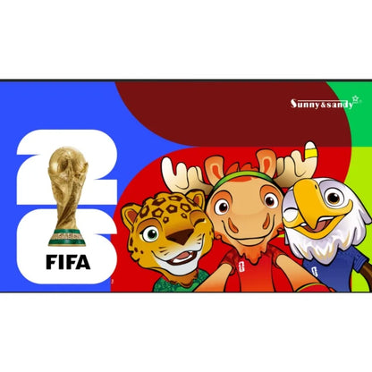 FIFA Official Licensed 2026 World Cup Mascot 3-Piece Collectible Set, Fan Memorabilia - Zayu & Maple &  Clutch  / 6cm/2.36inch