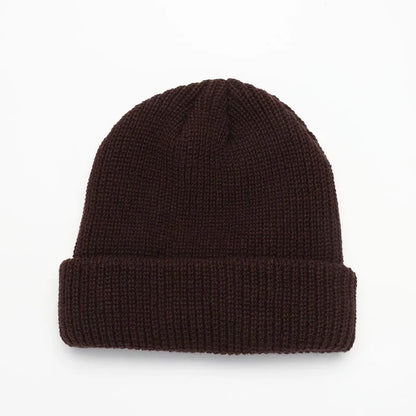 Winter Warm Beanies Casual Short Thread Hip Hop Hat Adult Men Female Knitted Skull Cap Elastic Unisex