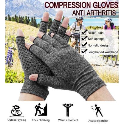 1 Pair Anti Arthritis Health Compression Therapy Gloves Rheumatoid Hand Pain Wrist Rest Sport Safety Glove Comfortable