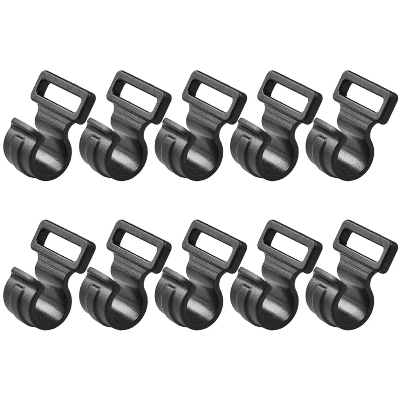 10pcs Tent Wind Rope Clamp Hooks Camping Carabiner Buckles Tent Tool Multifunction Hook Camping Equipment
