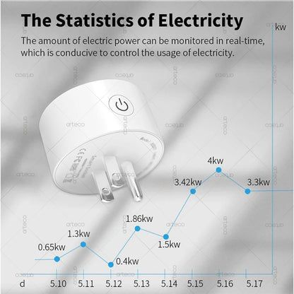 Tuya 16A Smart Plug Zigbee WiFi Socket US Standard Canada Mexico Power Monitoring Timing Function Works With Alexa Google Home