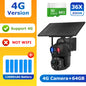 SHIWOJIA 4K 8MP 36X Zoom 4G Solar Camera Dual Lens Dual Screen Human Detect Auto Tracking Outdoor 10W Solar Panel WIFI CCTV