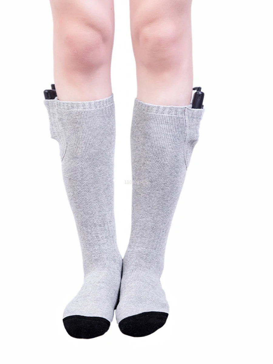 New Heated Socks for Men Women Rechargeable 6000mah Battery Electric Socks Winter Foot Warmer Outdoor Skiing Hunting Fishing