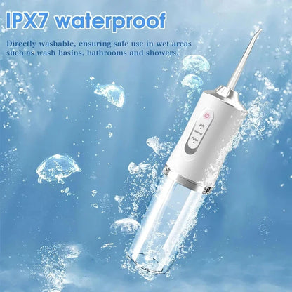 Xiaomi Portable Electric Dental Water Flosser Oral Irrigator Dental Bed Sprinkler Jet Toothpick 4 Nozzle Mouth Washing Machine