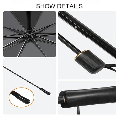 Automobile Windshield Sunshade Upgraded V-Design Car Sun Umbrella Innovative Telescopic Sun Visor For Heat Insulation Shade Prot