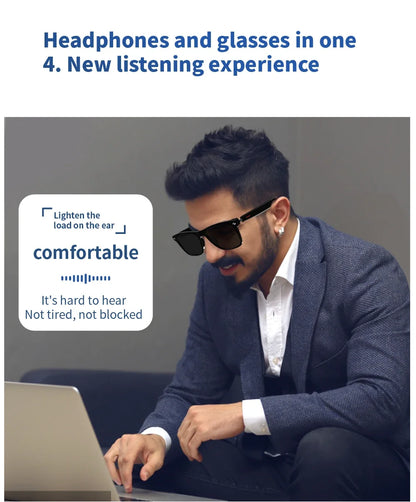For Xiaomi E13 Smart Glasses:Blue Light Filtering Polarized Sunglass Lenses Audio Built-in Mic & Speakers Touch Voice Assistant