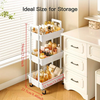Multi-Layer Trolley Rack Kitchen Floor Bedroom Baby Snacks Mobile Bathroom Bathroom Storage Storage Rack