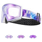 Kapvoe Photochromic Ski Goggles Magnetic Anti-Fog Lenses UV400 Protection Men Women Ski Goggles Winter Sports Eyewear