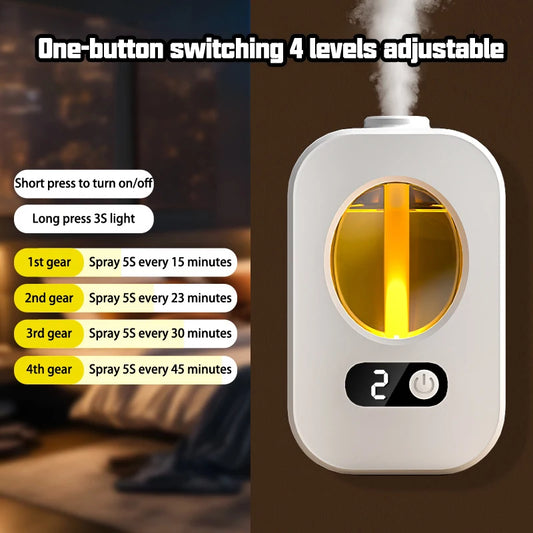 Automatic Diffuser Aromatherapy Machine Air Fragrance Air Freshener Toilet Bathroom Aroma Essential Oil Dispenser HumidifierUltrasonic DiffusersGoWisse.com