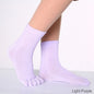 Women Colorful Yoga Socks Non-Slip Ladies Dance Socks Cotton Healthy Sports Five-toed Socks