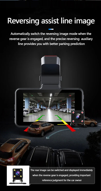 WIFI DVR Recorder Dashcam 1440P Dash Car Dash Cam Camera Dual Lens Built In  G-Sensor Loop Recording Parking Monitoring