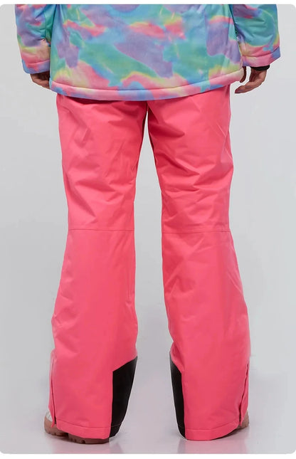New High Quality Men Women Winter Thick Warm Skiing Pants Windproof Waterproof Breathable Suspender Trousers Snowboard Pants