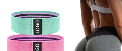 Fabric Resistance Hip Booty Bands Glute Thigh Elastic Workout Bands Squat Circle Stretch Fitness Strips Loops Yoga Gym Equipment