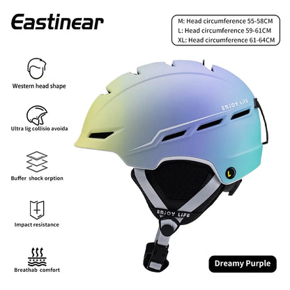 Eastinear 2024 New Safe All-in-one Warm Ski Helmet Breathable and Comfortable Outdoor Sports Ski Equipment for Men and Women