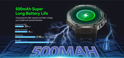 New T-Rex3 GPS Smart Watches 2025 for Xiaomi IOS Military Smartwatch Men 10ATM Waterproof 170 Sport Modes Built-in GPS BT Call