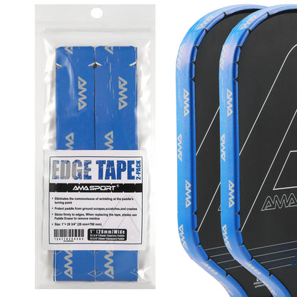AMASPORT 2Pack Pickleball Paddle Edge Tape 20/23/26mm Paddle Head Edge Guard Racket Edge Protection Tape