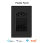 Melery Brazil WiFi Smart Wall Socket USB Tuya Electrical Plug Outlet PC/Glass Panel Alexa Google Home,Whole House Intelligence