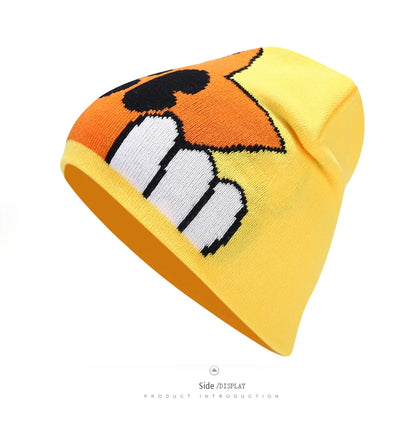 Bocca Beanie Y2K Knitting Hat For Men Women Warm Winter Autumn Letter Cartoon Streetwear Knitting Cap Hip Hop Gorras New Fashion