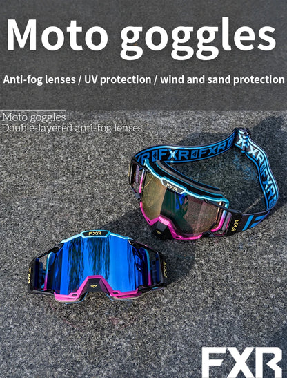 FXR Combat MX Goggle Motocross Racing Helmet Goggles MTB ATV MX Mask Windproof Protection Cycling Racing Goggles Skiing Glasses