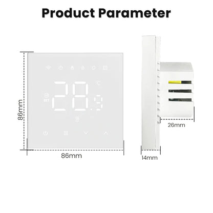 AVATTO Tuya Matter Smart Thermostat WiFi WaterGas Electric Floor Heating Temperature Controller For Alexa Google Apple Smartthin