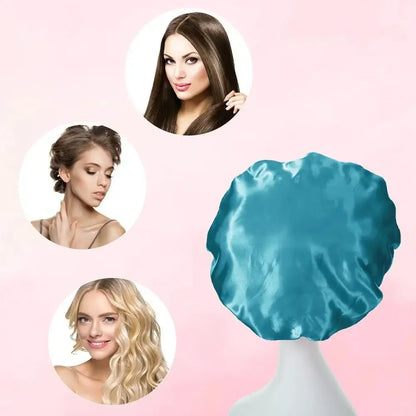 Hundreds of High Elasticity Hair Care Cap Moon Hat Wrapped Headscarf Beauty Cap Shower Cap Female Nursing Satin Sleeping Cap