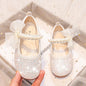 Fashion Girls Mary Janes for Party Wedding Shows Bow Pearls Elegant Princess Shoes Chic Kids Shoes Non-slip Children Fashion