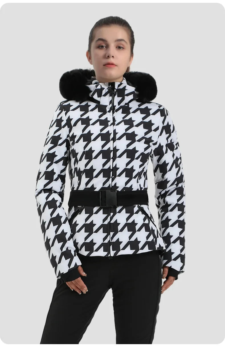 Skiing Jacket 2025 Mountain Snowboard Jackets Winter Hooded Woman Snow Jackets Outdoor Sports Outerwear Windproof Warm Tracksuit