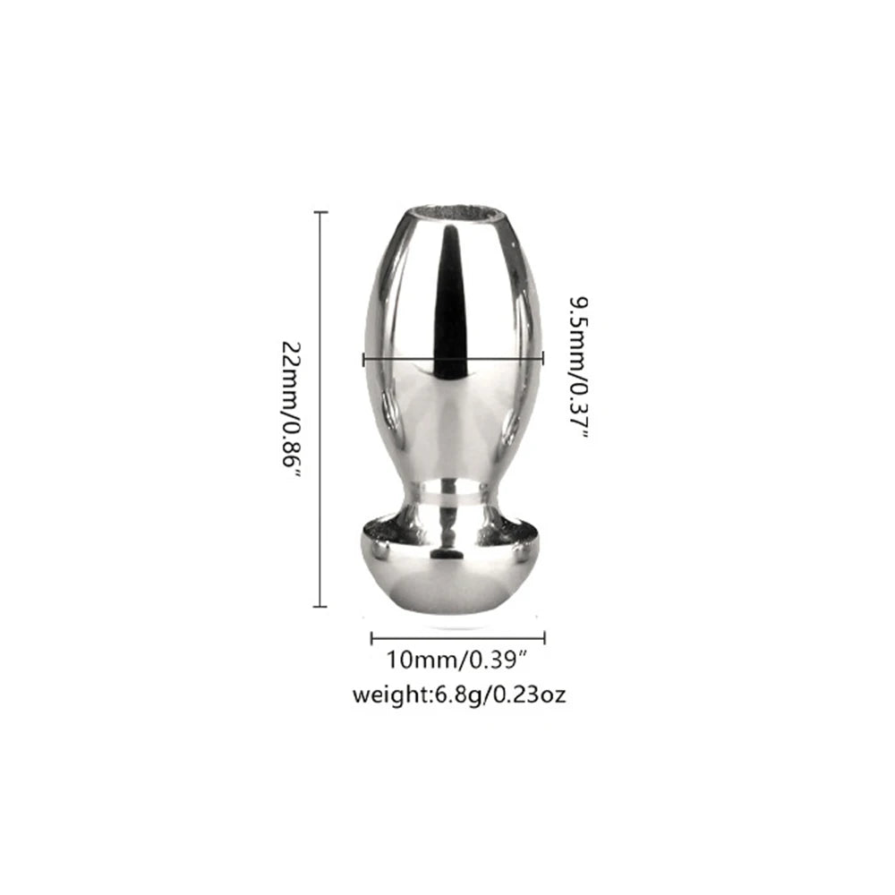 Spindle Smooth Stainless Steel Penis Penis Plug Dilator Cum Thru Cather Urethral Plug Dilator Sounds Cathe Hollow Tube