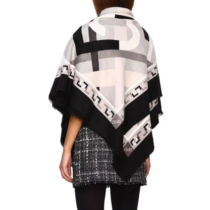 Foreign trade original single Italian autumn and winter new fashion brand printed light luxury shawl scarf