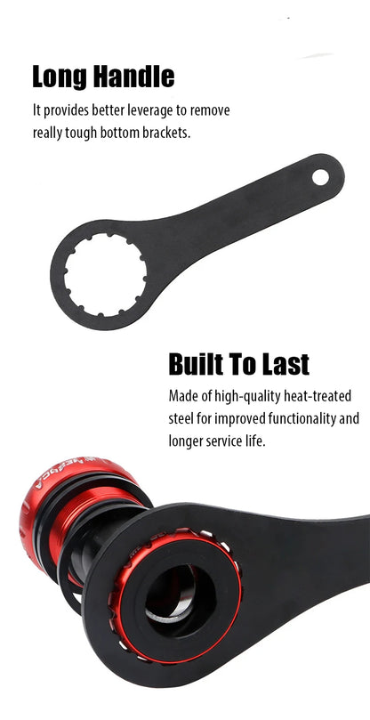 Bicycle Bottom Bracket Wrench Spanner Bike BB Wrench Removal Installation Tool Remover BB39 BB44 BB46 BB40.5 16/24 Notch